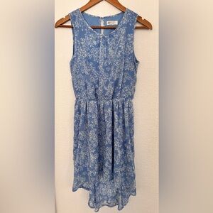 Girls high low flowy floral dress